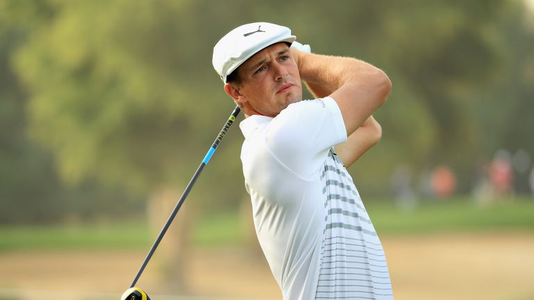 during Day One of the Omega Dubai Desert Classic at Emirates Golf Club on January 24, 2019 in Dubai, United Arab Emirates.