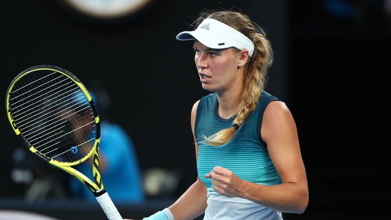 Caroline Wozniacki defeated Simona Halep in last year's final