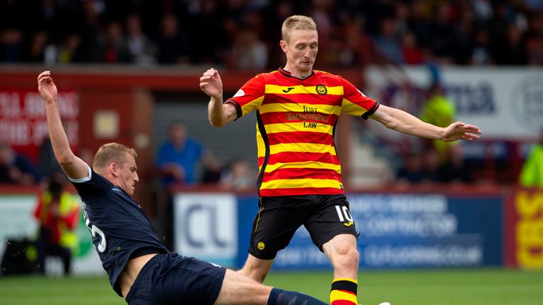 Chris Erskine in action for Thistle 