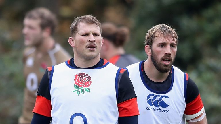 Dylan Hartley and Chris Robshaw are both recovering from knee injuries