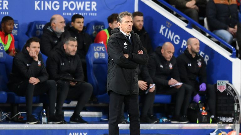  during the Premier League match between Leicester City and Southampton FC at The King Power Stadium on January 12, 2019 in Leicester, United Kingdom.