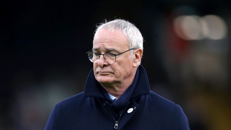 Fulham manager Claudio Ranieri looks downbeat as they lose 2-1 at home to Oldham in the FA Cup