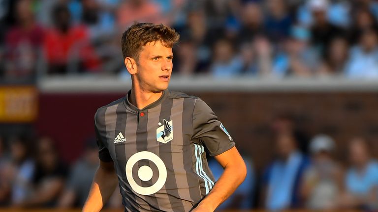 Minnesota United midfielder Collin Martin takes the field as a substitute in the second half against Toronto FC on Wednesday, July 4, 2018, at TCF Bank Stadium in Minneapolis. (Aaron Lavinsky/Minneapolis Star Tribune/TNS)