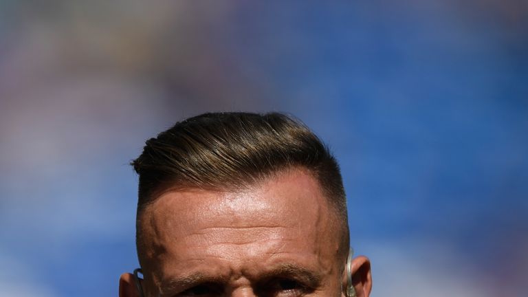 during the Sky Bet Championship match between Cardiff City and Reading at Cardiff City Stadium on May 6, 2018 in Cardiff, Wales.