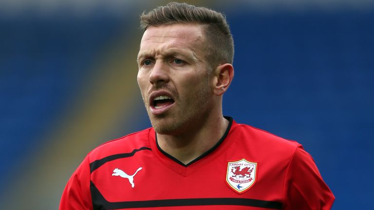 Cardiff City's Craig Bellamy during the npower Football League Championship match at the Cardiff City Stadium, Cardiff