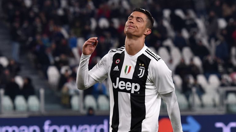 during the Serie A match between Juventus and Chievo at Allianz Stadium on January 21, 2019 in Turin, Italy.