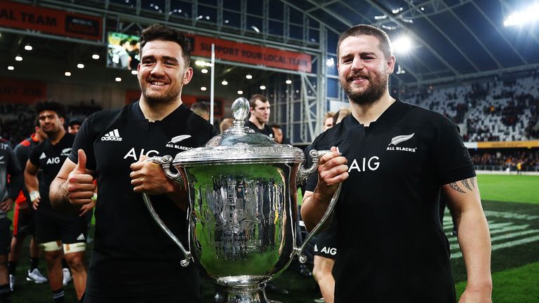 Dane Coles (R) faces a battle to unseat Codie Taylor (R) as the All Blacks first-choice hooker