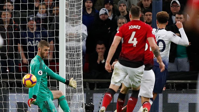 David de Gea saved for Manchester United against Tottenham