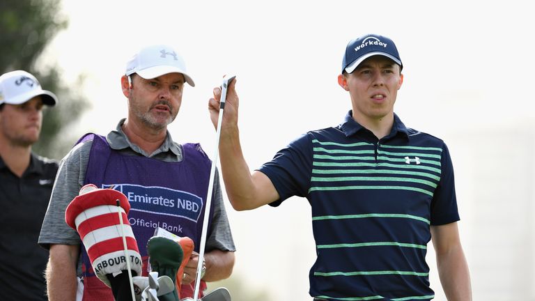 during Day One of the Omega Dubai Desert Classic at Emirates Golf Club on January 24, 2019 in Dubai, United Arab Emirates.