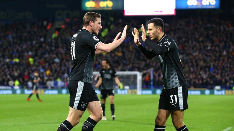  during the Premier League match between Huddersfield Town and Burnley FC at John Smith's Stadium on January 2, 2019 in Huddersfield, United Kingdom.