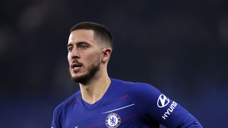 Chelsea's Eden Hazard during the Carabao Cup Semi Final, second leg match at Stamford Bridge