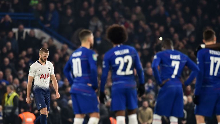 Eric Dier missed his penalty as Tottenham suffered a shootout defeat to Chelsea