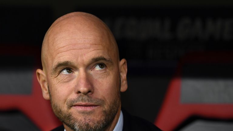 Erik Ten Hag's Ajax could have gone top for the first time this season