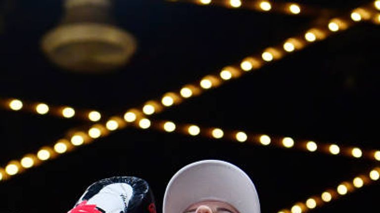 Eva Voraberger of Austria looks on before her WBO women's junior bantamweight title fight against Amanda Serrano of the United States at The Hulu Theater at Madison Square Garden on January 18, 2019 in New York City. (Photo by Sarah Stier/Getty Images)