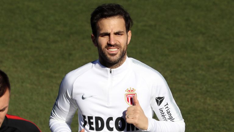 Cesc Fabregas is set to feature after making his Monaco debut against Marseille