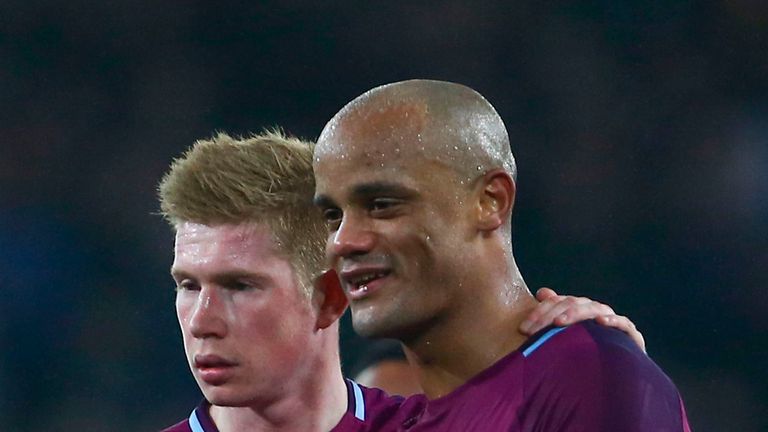 Kevin De Bruyne and Vincent Kompany