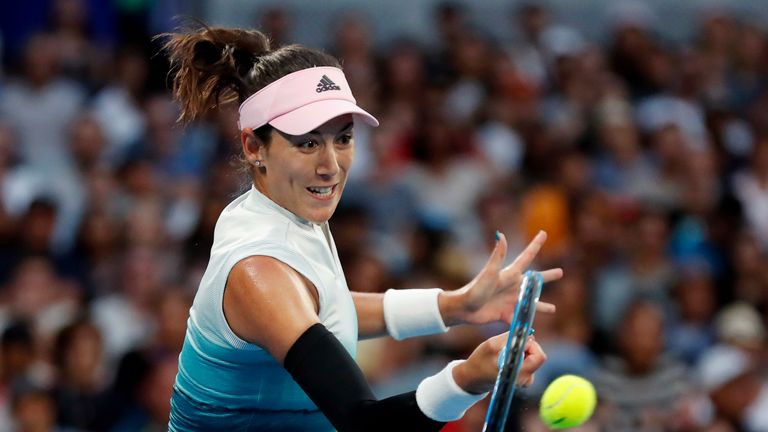 Garbine Muguruza moves into the second week in Melbourne for the fourth time in her career
