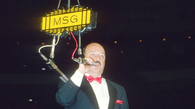 Okerlund sang the national anthem to kickoff the very first Wrestlemania at Maddison Square Garden.
