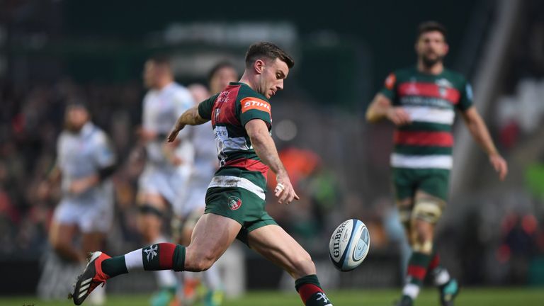 George Ford in action for Leicester Tigers in the Gallagher Premiership 