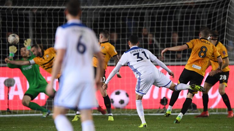 Rachid Ghezzal finds the net as Leicester equalise with eight minutes remaining