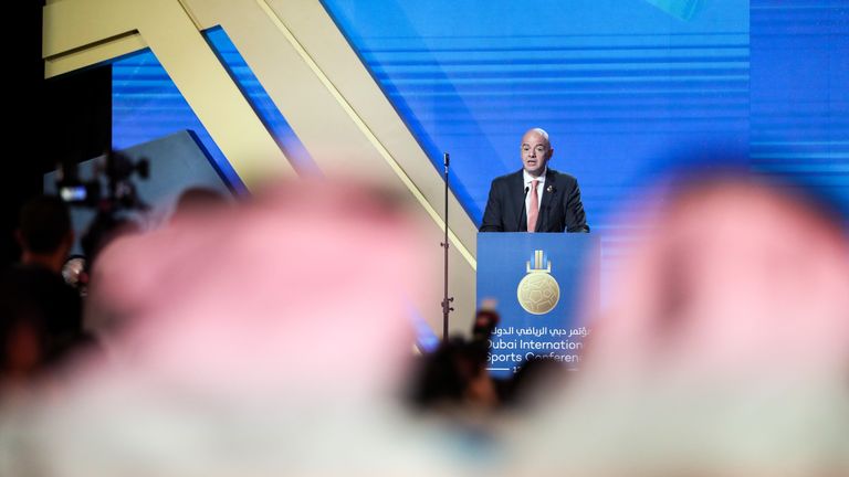 Gianni Infantino has revealed FIFA are considering a plan to expand the 2022 World Cup in Qatar to 48 teams.