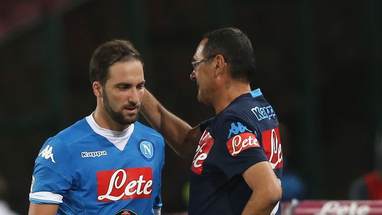 Maurizio Sarri told Gonzalo Higuain he was 'too lazy' in pre-season before the 2015-16 campaign