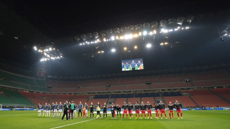 Inter Milan played their Coppa Italia game against Benevento behind closed doors