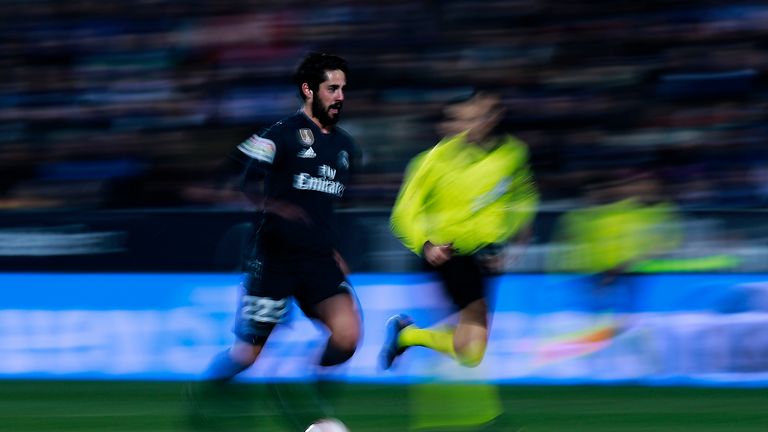 Isco came off midway through the second half at Leganes