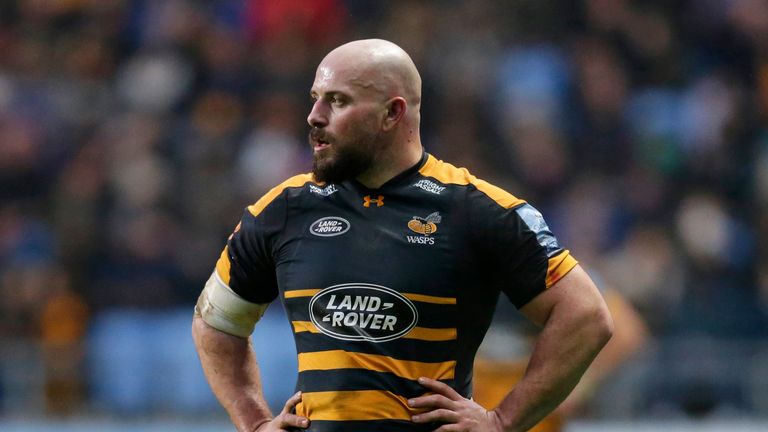 Jake Cooper-Woolley of Wasps during the Gallagher Premiership Rugby match between Wasps and Bath Rugby at Ricoh Arena on December 23, 2018 in Coventry, United Kingdom.