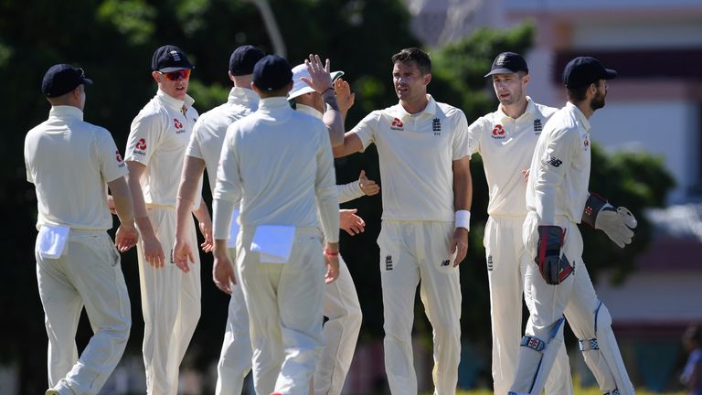 James Anderson, England, tour match vs CWI President's XI in Barbados