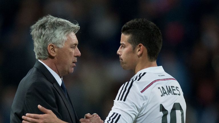 Carlo Ancelotti has twice been sacked soon after bringing James to a club