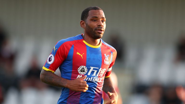 Jason Puncheon in action during the pre-season friendly between Boreham Wood and Crystal Palace