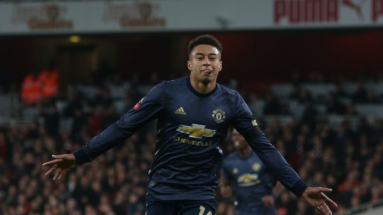 Jesse Lingard Manchester United v Arsenal FA Cup