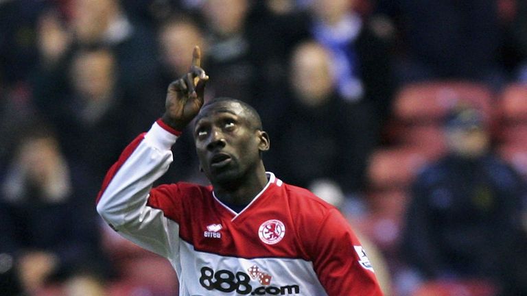 Jimmy Floyd Hasselbaink scored 34 goals in two seasons at Middlesbrough