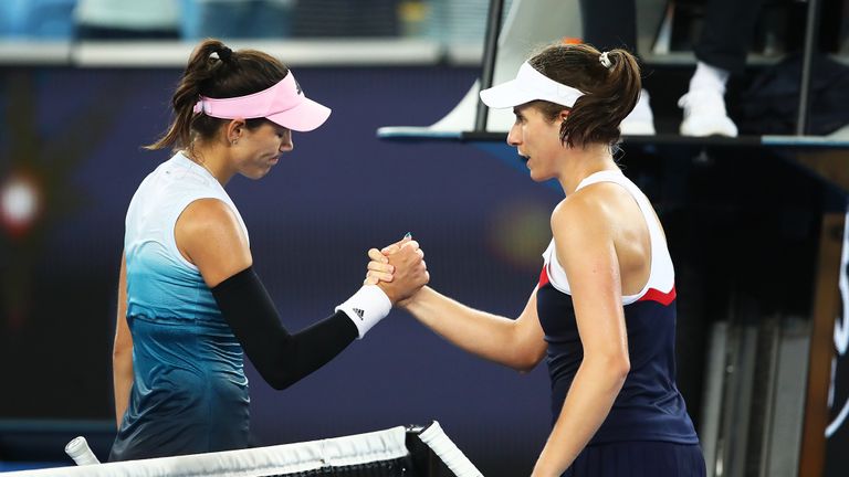 Johanna Konta, Garbine Muguruza