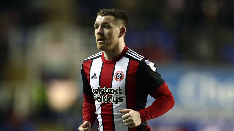 READING, ENGLAND - FEBRUARY 27: John Fleck of Sheffield United during the Sky Bet Championship match between Reading and Sheffield United at Madejski Stadium on February 27, 2018 in Reading, England. (Photo by Catherine Ivill/Getty Images) *** Local Caption *** John Fleck