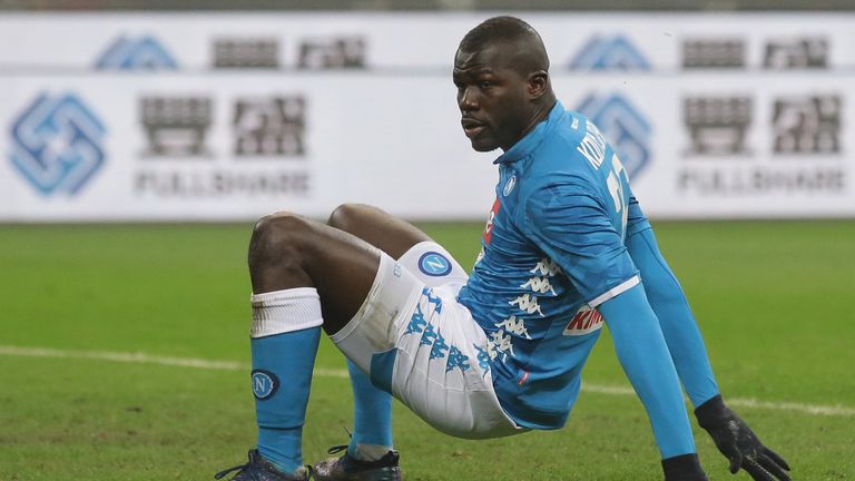 during the Serie A match between FC Internazionale and SSC Napoli at Stadio Giuseppe Meazza on December 26, 2018 in Milan, Italy.