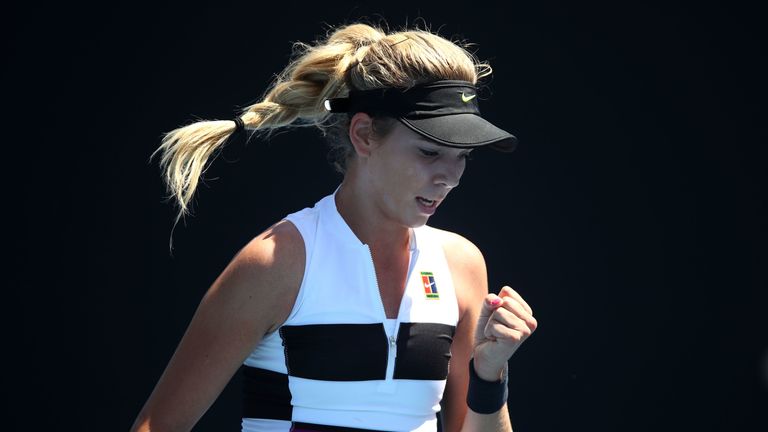 Katie Boulter will expect a stern examination from Aryna Sabalenka