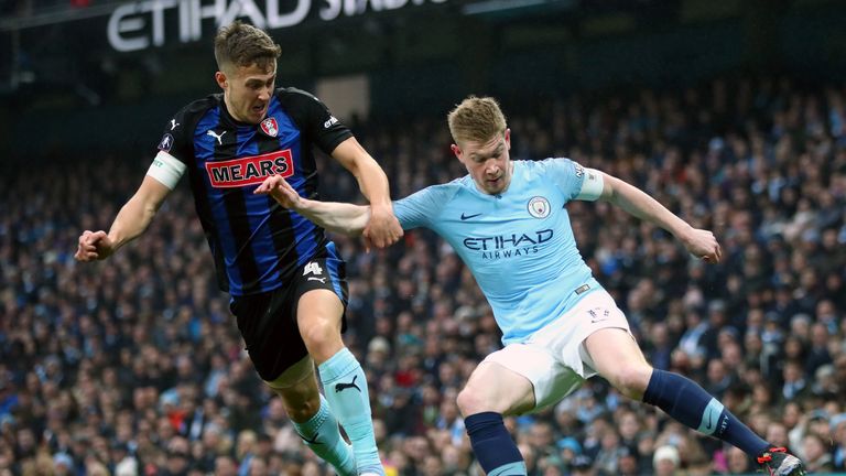  during the FA Cup Third Round match between Manchester City and Rotherham United at the Etihad Stadium on January 6, 2019 in Manchester, United Kingdom.