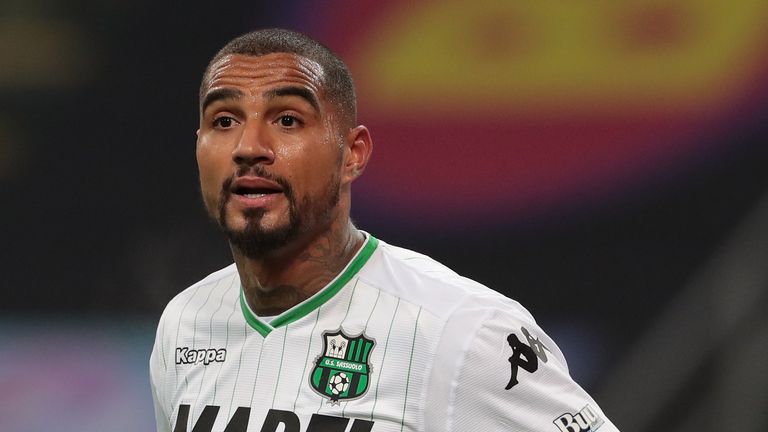 Kevin Prince Boateng in action for Sassuolo