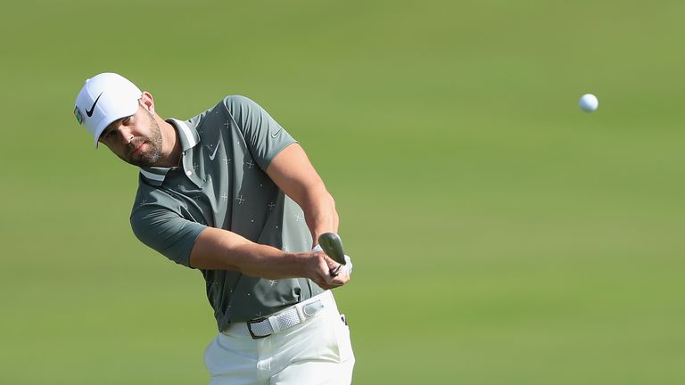 during the first round of the Sentry Tournament of Champions at the Plantation Course at Kapalua Golf Club on January 3, 2019 in Lahaina, Hawaii.