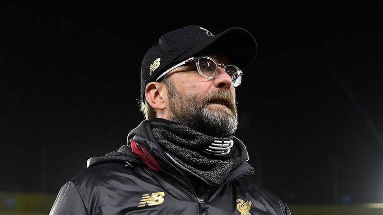 Liverpool Manager Jurgen Klopp leaves the pitch after his side lost the Emirates FA Cup Third Round match between Wolverhampton Wanderers and Liverpool at Molineux on January 7, 2019 in Wolverhampton, United Kingdom.