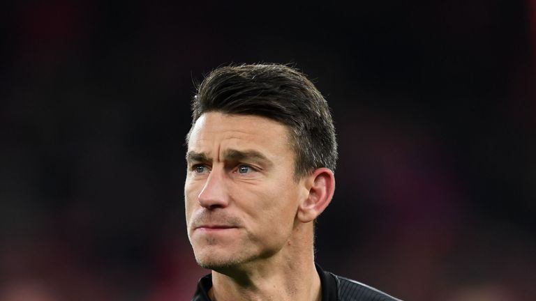 Laurent Koscielny during the UEFA Europa League Group E match between Arsenal and Qarabag FK at Emirates Stadium on December 13, 2018 in London, United Kingdom.