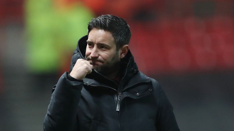 Bristol City manager Lee Johnson celebrates their victory in the Emirates FA Cup, third round match at Ashton Gate, Bristol. PRESS ASSOCIATION Photo. Picture date: Saturday January 5, 2019. See PA story SOCCER Bristol City. Photo credit should read: David Davies/PA Wire. RESTRICTIONS: EDITORIAL USE ONLY No use with unauthorised audio, video, data, fixture lists, club/league logos or "live" services. Online in-match use limited to 120 images, no video emulation. No use in betting, games or single club/league/player publications.