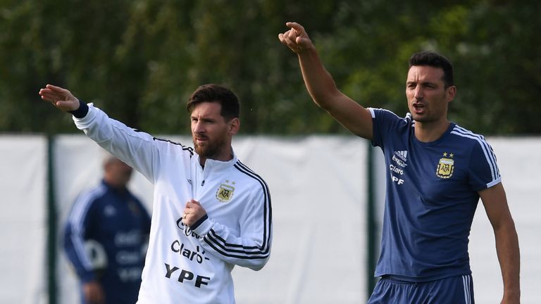 Lionel Scaloni is hopeful Messi will be back in an Argentina shirt soon