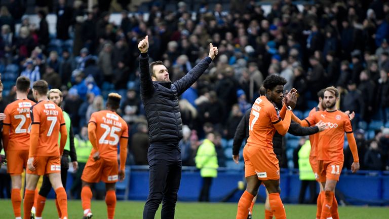 Luton celebrated forcing a replay with Sheffield Wednesday