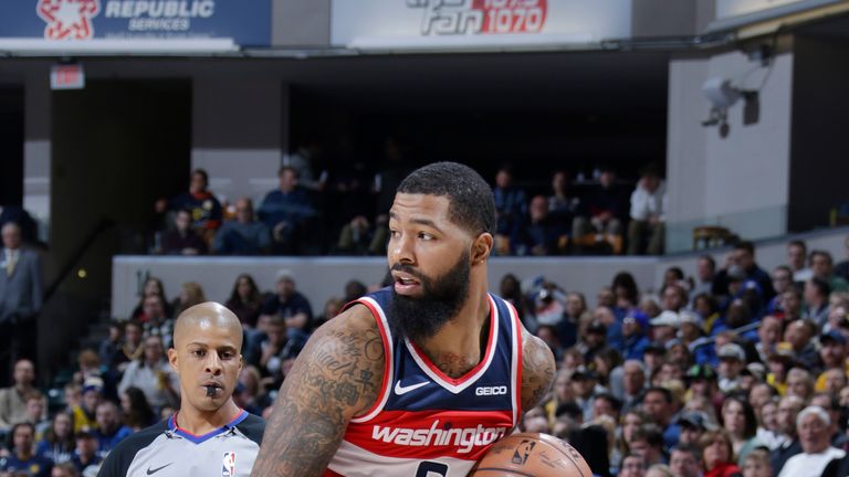 Markieff Morris in action for the Washington Wizards NBA side