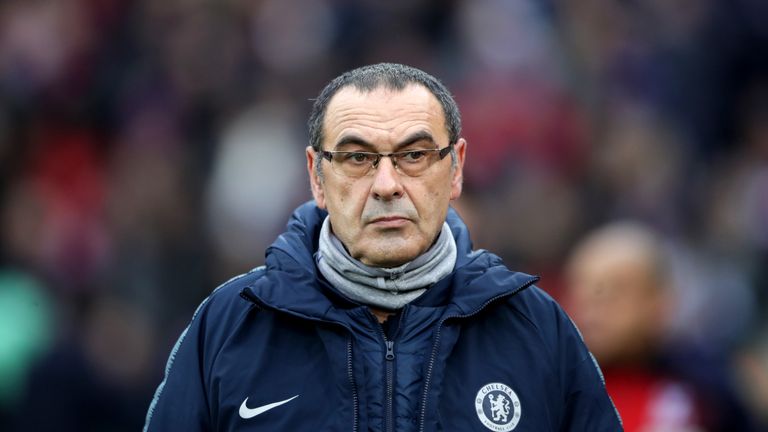 Maurizio Sarri was enraged by the performance of his Chelsea side