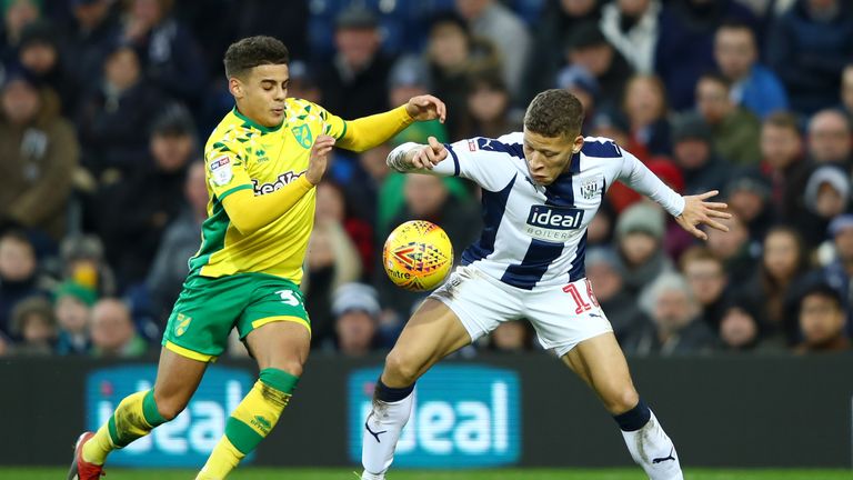  during the Sky Bet Championship match between West Bromwich Albion and Norwich City at The Hawthorns on January 12, 2019 in West Bromwich, England.