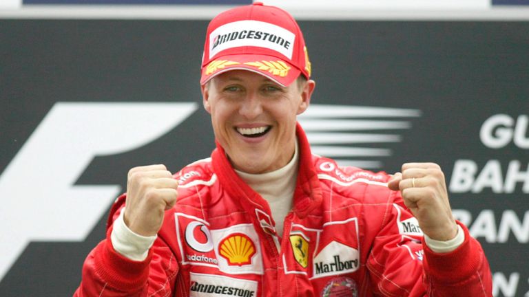  Michael Schumacher is a seven-time F1 champion, winning five with Ferrari